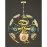 Dar Lighting Dar - Achates 9 Light Pendant Agate Gold