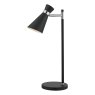 Dar Lighting Dar - Ashworth Table Lamp Matt Black Polished Chrome