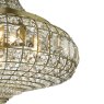 Dar Lighting Dar - Asmara 6 Light Pendant Antique Brass Crystal