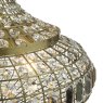 Dar Lighting Dar - Asmara 6 Light Pendant Antique Brass Crystal