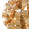 Dar Lighting Dar - Ayna 6 Light Single Pendant Real Ash Veneer Satin Nickel