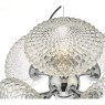 Dar Lighting Dar - Bibiana 6 Light Pendant Polished Chrome And Clear Glass