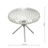 Dar Lighting Dar - Bibiana Table Lamp Polished Chrome Large Clear Glass