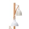 Dar Lighting Dar - Blyton 3 Light Floor Lamp Wood Cream/Grey