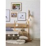 Dar Lighting Dar - Blyton 3 Light Floor Lamp Wood Cream/Grey