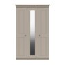One Call Furniture Devon - Tall Three Door Wardrobe with Mirror (Soft Close)
