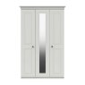 One Call Furniture Devon - Tall Three Door Wardrobe with Mirror (Soft Close)