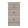 One Call Furniture Devon - Three Drawer Bedside Chest (Soft Close)