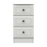 One Call Furniture Devon - Three Drawer Bedside Chest (Soft Close)