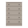 One Call Furniture Devon - Five Drawer Chest (Soft Close)