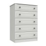 One Call Furniture Devon - Five Drawer Chest (Soft Close)