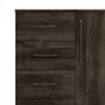 One Call Furniture Dorset - Five Drawer Cabinet with Hanging Storage (Soft Close)