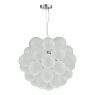 Dar Lighting Dar - Bubbles 6 Light Pendant Polished Chrome Frosted Glass