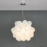 Dar Lighting Dar - Bubbles 6 Light Pendant Polished Chrome Frosted Glass