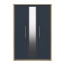 One Call Furniture Exeter - Three Door Wardrobe with Mirror (Soft Close)