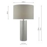 Dar Lighting Dar - Cassandra Table Lamp Polished Chrome With Shade