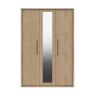 One Call Furniture Newquay - Three Door Wardrobe with Mirror (Soft Close)