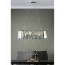 Dar Lighting Dar - Cecilia 3 Light G9 Oval Linear Pendant Bar