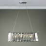 Dar Lighting Dar - Cecilia 3 Light G9 Oval Linear Pendant Bar