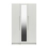 One Call Furniture Paignton - Tall Three Door Wardrobe with Mirror (Soft Close)