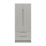One Call Furniture Paignton - Two Door Wardrobe with Drawers (Soft Close)