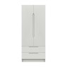 One Call Furniture Paignton - Two Door Wardrobe with Drawers (Soft Close)