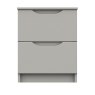 One Call Furniture Paignton - Two Drawer Bedside Chest (Soft Close)