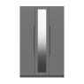 One Call Furniture Paignton - Three Door Bifold Wardrobe with Mirror (Soft Close)