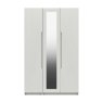 One Call Furniture Paignton - Three Door Bifold Wardrobe with Mirror (Soft Close)