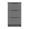One Call Furniture Paignton - Three Drawer Bedside Chest (Soft Close)
