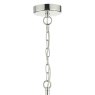 Dar Lighting Dar - Cristin 4 Light Pendant Polished Nickel With Ivory Shade