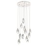 Dar Lighting Dar - Crystal 12 Light Cluster Pendant Polished Chrome Crystal