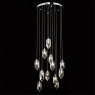 Dar Lighting Dar - Crystal 12 Light Cluster Pendant Polished Chrome Crystal