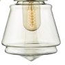 Dar Lighting Dar - Curtis Wall Light Antique Brass & Champagne Glass