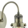 Dar Lighting Dar - Curtis Wall Light Antique Brass & Champagne Glass