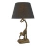 Dar Lighting Dar - Dwayne Monkey Table Lamp Bronze With Shade