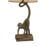 Dar Lighting Dar - Dwayne Monkey Table Lamp Bronze With Shade