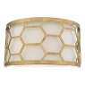 Dar Lighting Dar - Epstein 1 Light Wall Light Gold Ivory