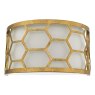 Dar Lighting Dar - Epstein 1 Light Wall Light Gold Ivory