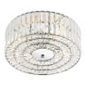 Dar Lighting Dar - Errol Crystal Semi Flush Fitting Polished Chrome