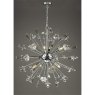 Dar Lighting Dar - Exodus 8 Light Pendant Polished Chrome Crystal