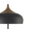 Dar Lighting Dar - Gaucho 2 Light Floor Lamp Black