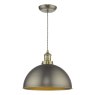 Dar Lighting Dar - Governor Pendant Antique Chrome Antique Brass