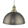 Dar Lighting Dar - Governor Pendant Antique Chrome Antique Brass