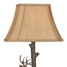 Dar Lighting Dar - Gulliver Deer Table Lamp in Aged Brass With Shade