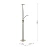 Dar Lighting Dar - Hahn Mother Child Floor Lamp Antique Brass LED