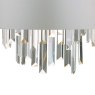 Dar Lighting Dar - Halle 2 Light Wall Light Grey Shade Crystal