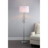 Dar Lighting Dar - Innsbruck Floor Lamp Polished Chrome With Shade