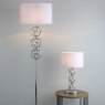 Dar Lighting Dar - Innsbruck Floor Lamp Polished Chrome With Shade