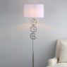 Dar Lighting Dar - Innsbruck Floor Lamp Polished Chrome With Shade